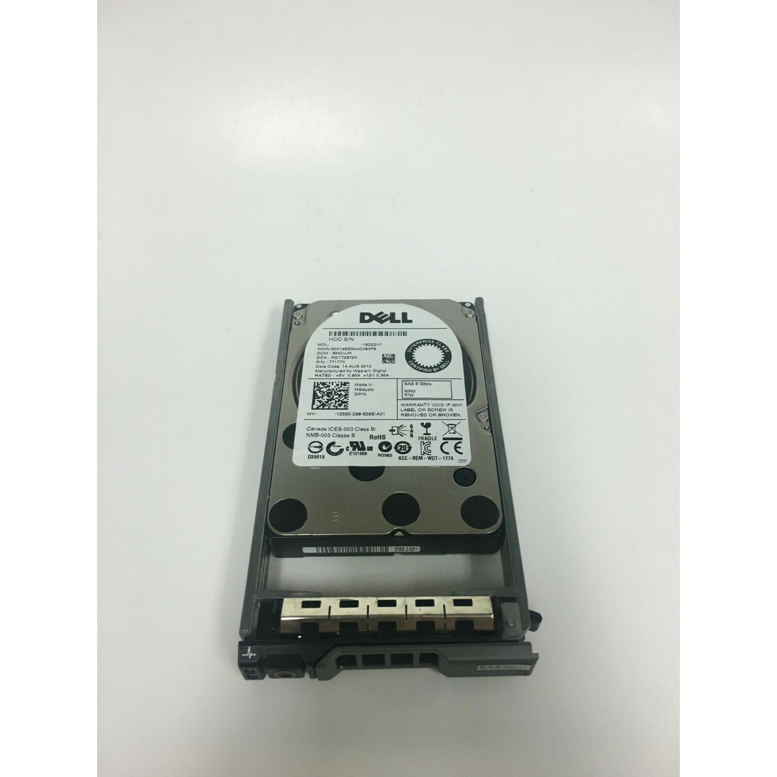 RC34W 0RC34W AL13SEB900 DELL 900GB 10K 6G SFF 2.5" SAS HARD DRIVE W/TRAY - AloinfoUSA