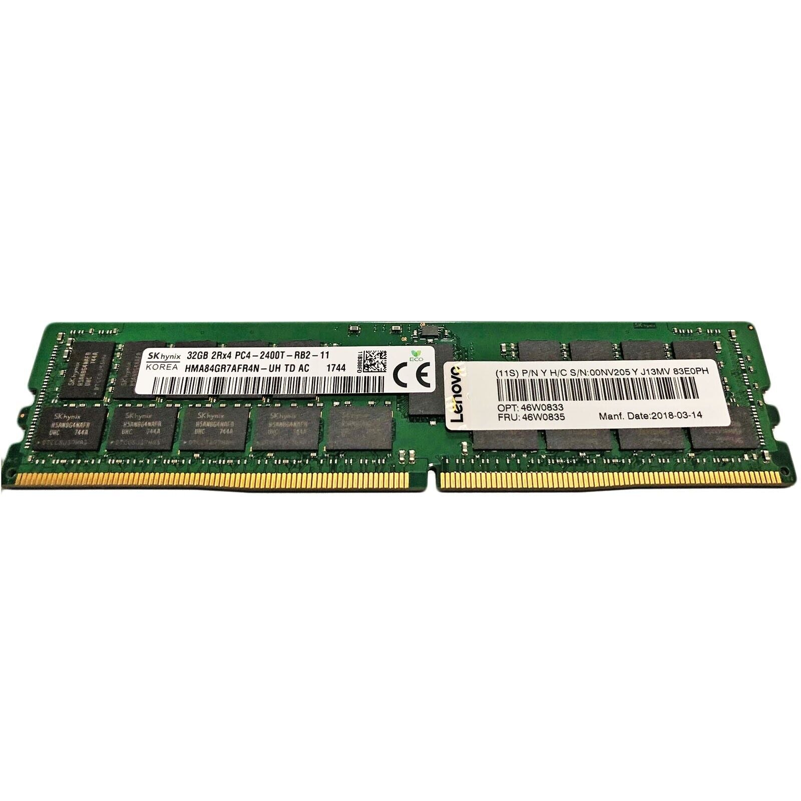 LENOVO 46W0835 32GB 2RX4 PC4-2400T DDR4 MEMORY 46W0833 00NV205 - AloTechInfoUSA