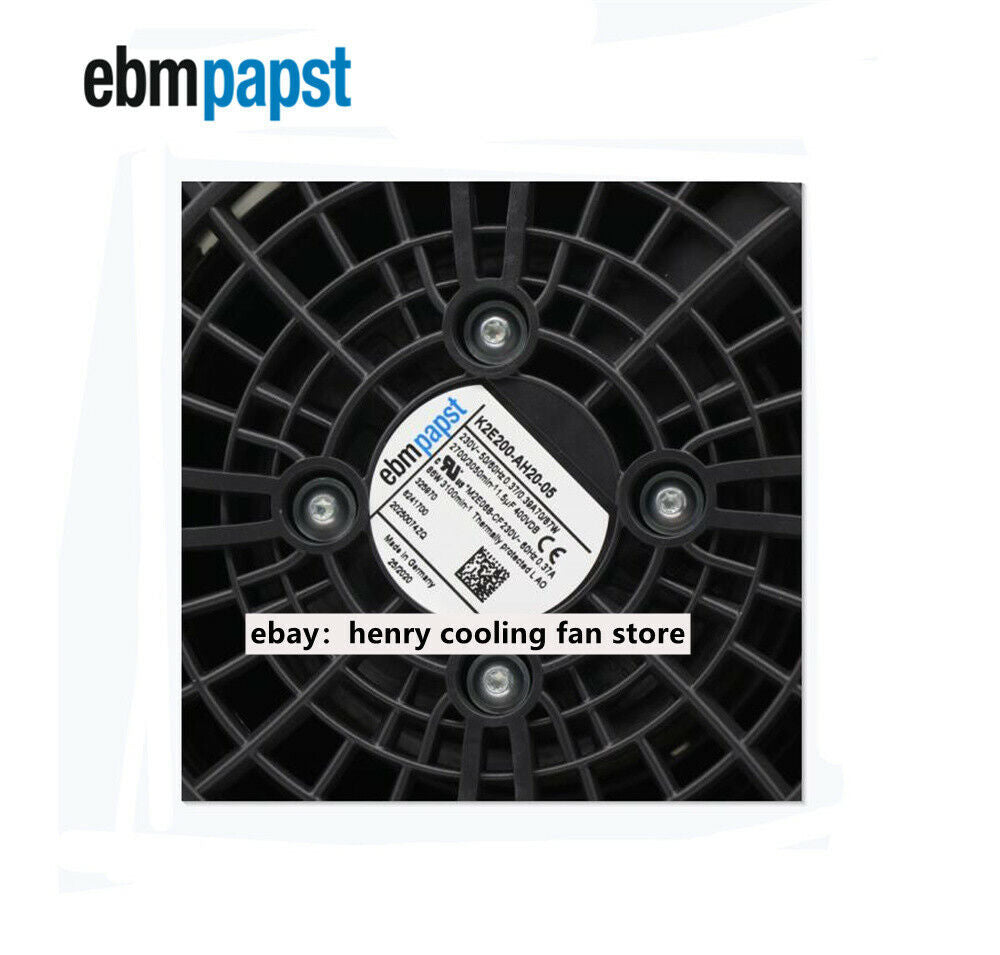 Ventilador Ebmpapst K2E200-AH20-05 Ventilador de refrigeración 230 V 70/87 W 50/60 Hz Ventilador con filtro para gabinete
