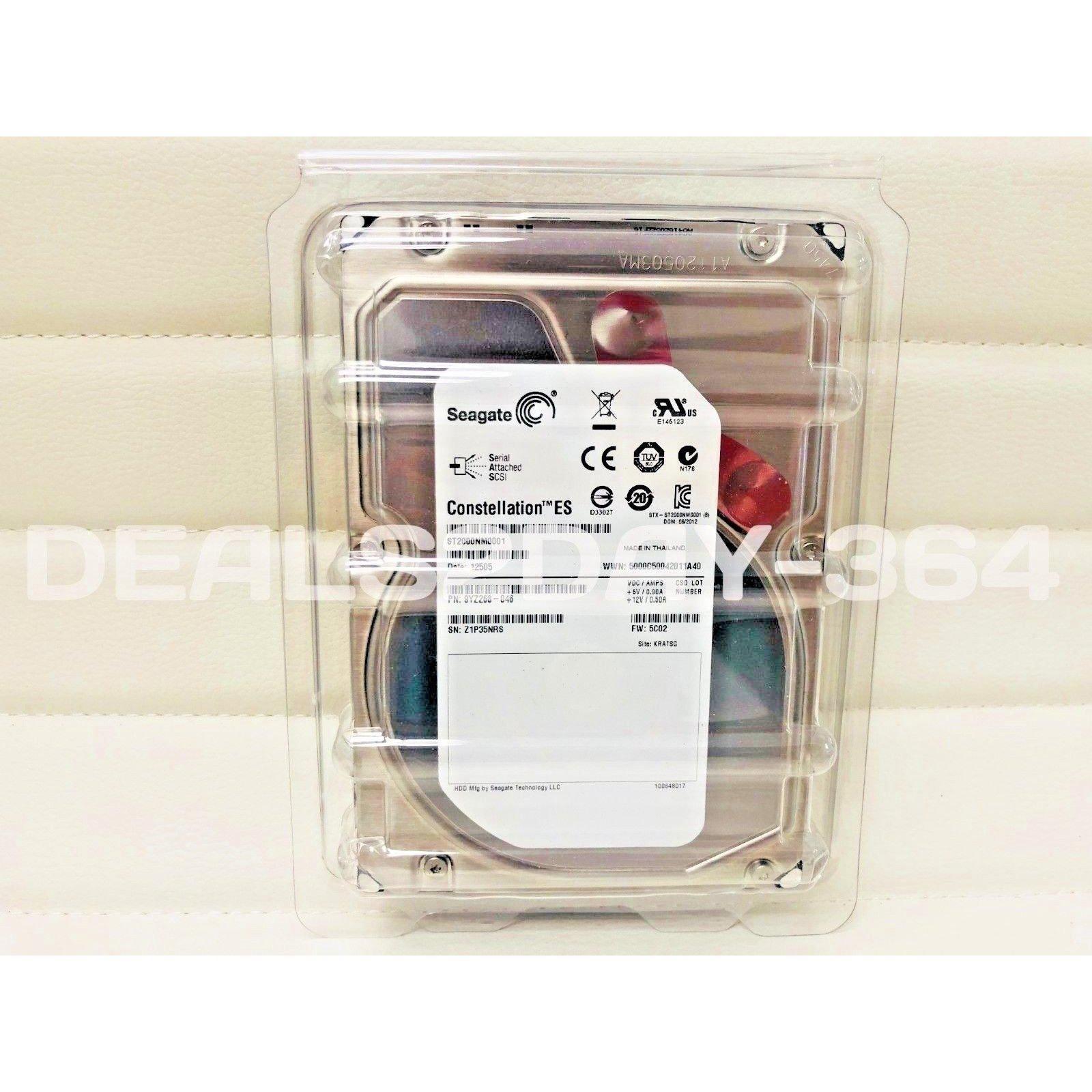 Seagate Constellation ES, ST2000NM001, 9YZ268-046, 2TB, 3.5" HD SAS DRIVE*PN 763649028834 - AloinfoUSA