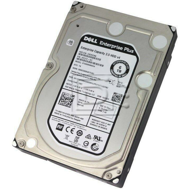 Seagate ST6000NM0034 / 8D1V4 6TB 12Gbps Dell Enterprise Plus SAS Hard Drive OEM 763649049358 - AloinfoUSA