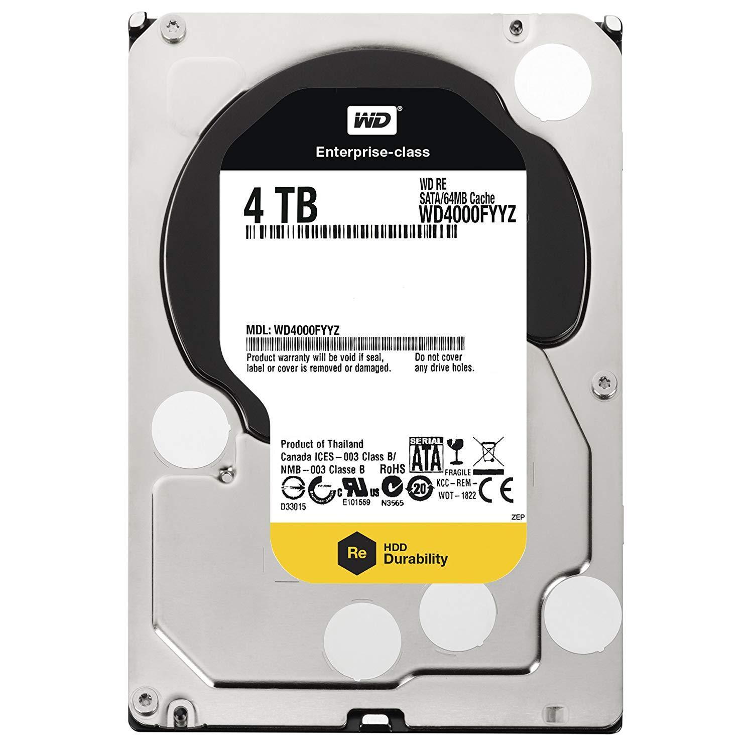 WD RE 3 TB Enterprise Hard Drive: 3.5 Inch, 7200 RPM, SATA III, 64 MB Cache - WD3000FYYZ - AloinfoUSA