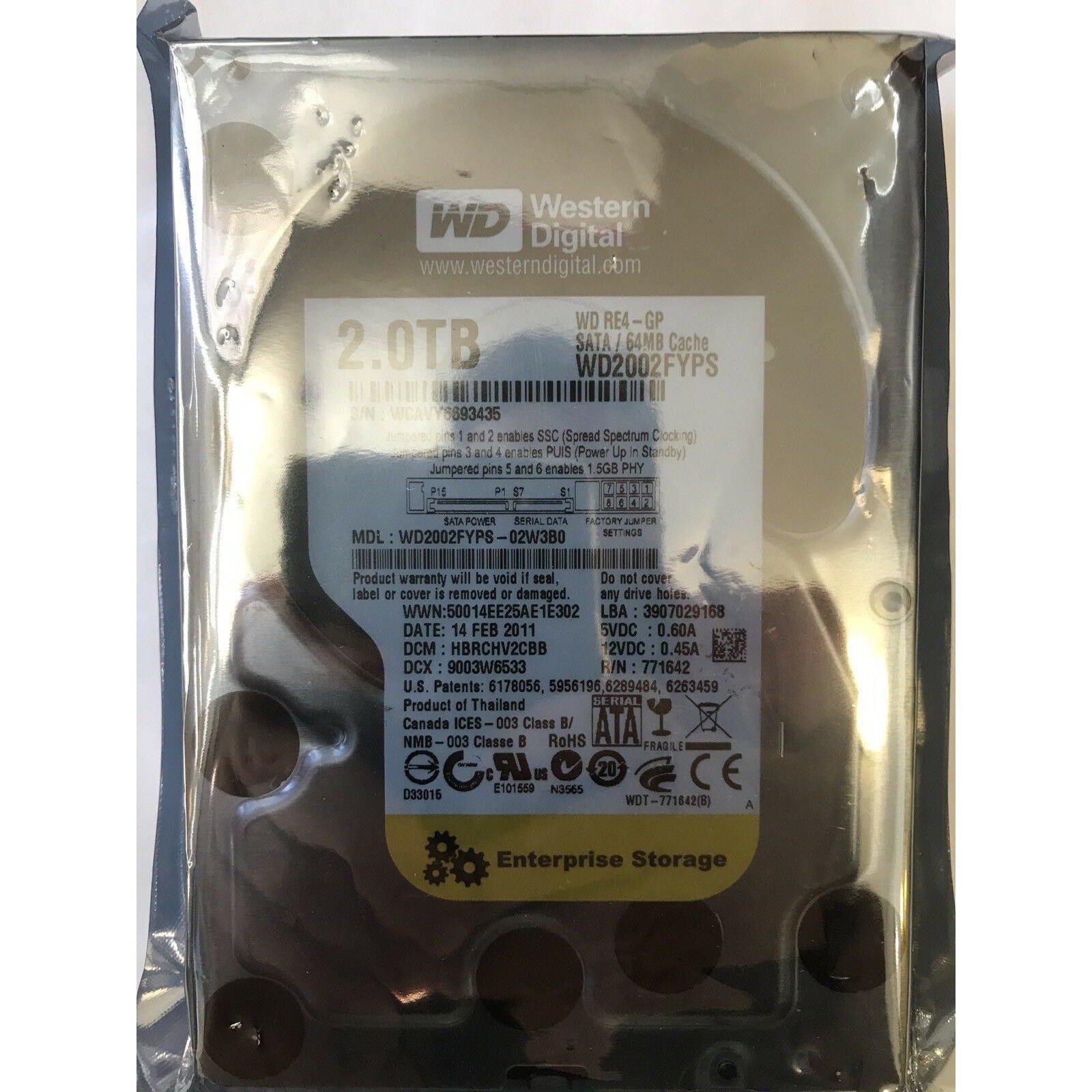 WD Western Digital RE4-GP WD2002FYPS 2 TB Enterprise 3.5" SATA Desktop HDD - AloinfoUSA